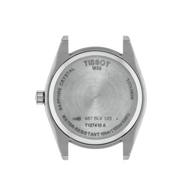 Tissot Gentleman Titanium watch grey dial titanium bracelet 40 mm T127.410.44.081.00