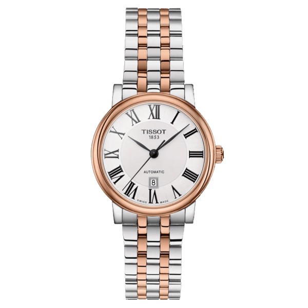 Tissot Carson Premium Automatic Lady watch silver dial steel bracelet 30 mm T122.207.22.033.00