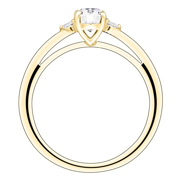 Bague Lepage Roméo en or jaune et diamants - LEB6DJ