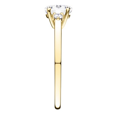 Ring Lepage Romeo in yellow gold and diamonds