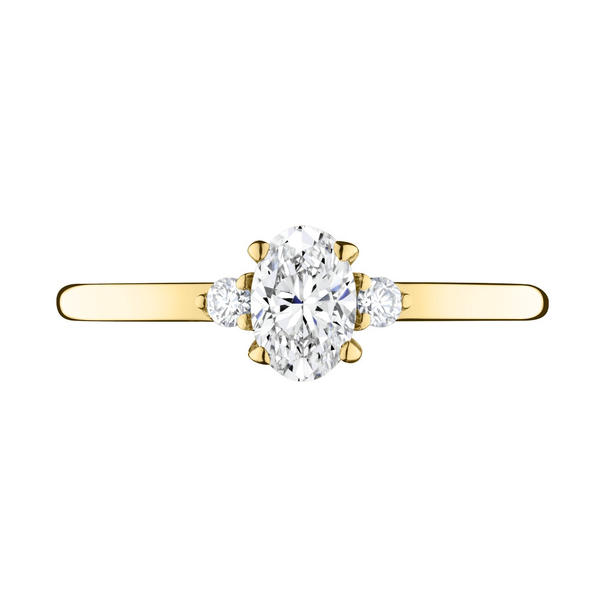 Ring Lepage Romeo in yellow gold and diamonds