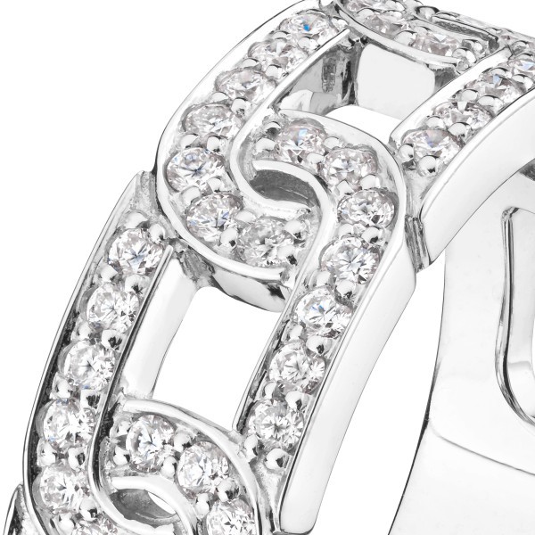 So Shocking Enchaîne-Moi ring in white gold and diamond pavement