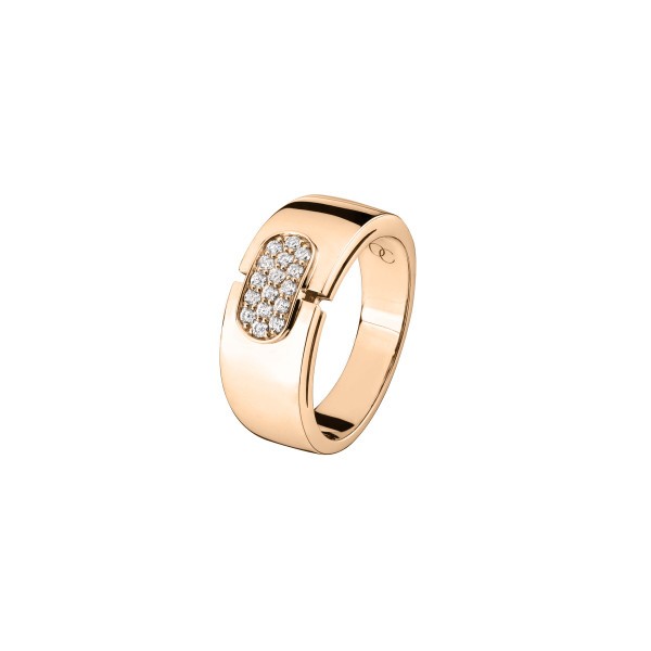 So Shocking Emotion ring in pink gold and diamonds