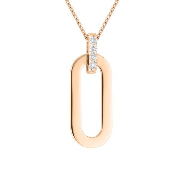 So Shocking Origine Baby necklace pink gold and diamond