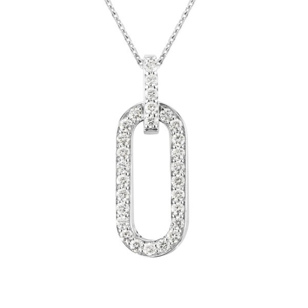 Collier So Shocking Origine en or blanc et pavage diamants - SONOR3DXXW