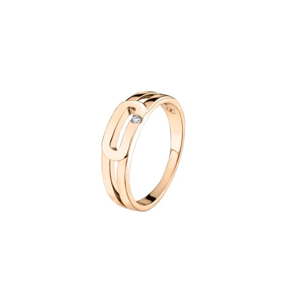 So Shocking Singulière ring in pink gold and diamond