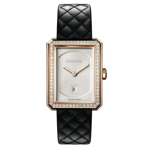 Chanel BOY FRIEND Grand Modele Gold beige quartz watch H6591 Lepage