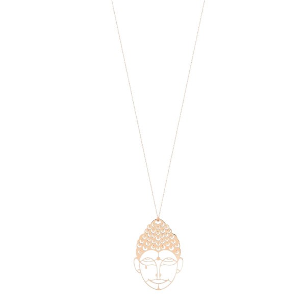 Collier Ginette NY Buddha en or rose - MB02