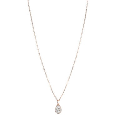 Collier Ginette NY Bliss Diamond Mini en or rose et diamants - BLID2