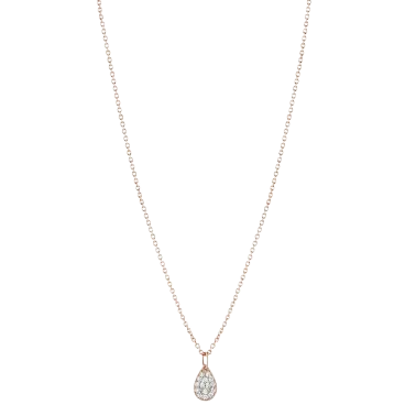 Collier Ginette NY Bliss Diamond Mini en or rose et diamants - BLID2