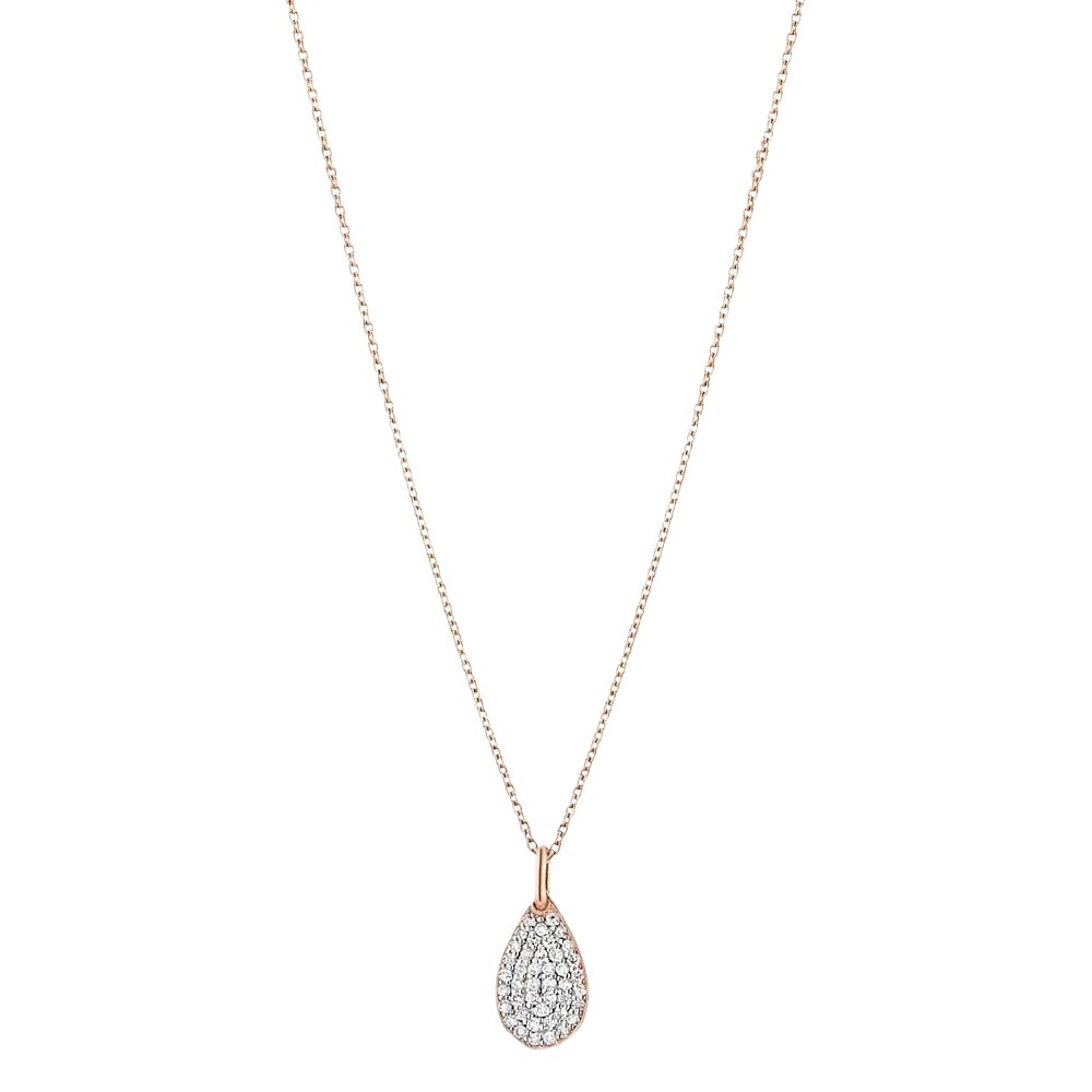 Collier Ginette NY Bliss Diamond en or rose et diamants - BLID1