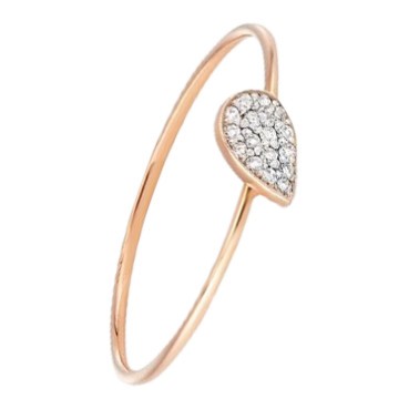 Bague Ginette NY Bliss Diamond  en or rose et diamants