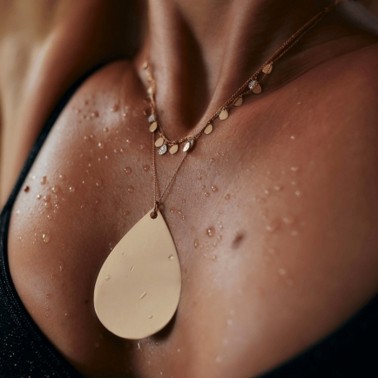 Collier Ginette NY Bliss Diamond 7 Mini en or rose et diamants