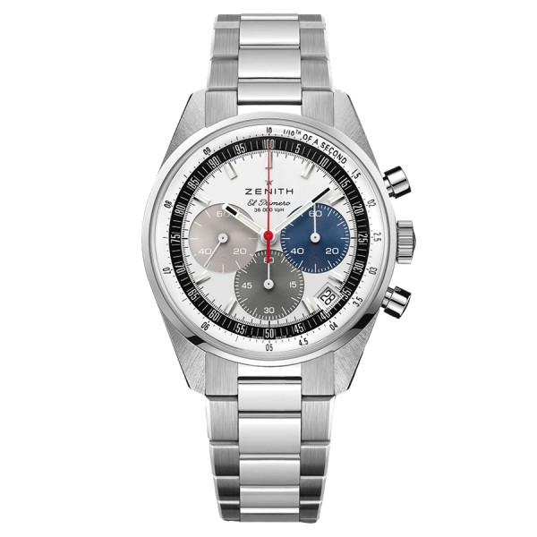 Zenith Chronomaster Original El Primero watch silver dial steel bracelet 38 mm 03.3200.3600/69.M3200