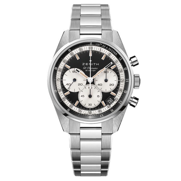 Montre Zenith Chronomaster Original El Primero cadran noir bracelet acier 38 mm 03.3200.3600/21.M3200