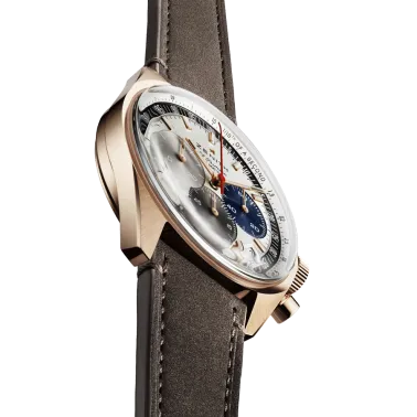 Zenith Chronomaster Original El Primero Pink Gold watch silver dial brown leather strap 38 mm 18.3200.3600/69.C901