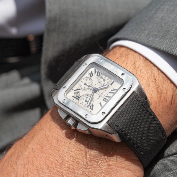 Montre d occasion Cartier Santos 100 XL chronographe automatique