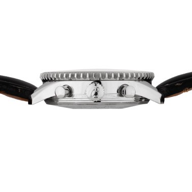 Montre Breitling Navitimer 1884 auto chrono cadran noir bracelet cuir noir