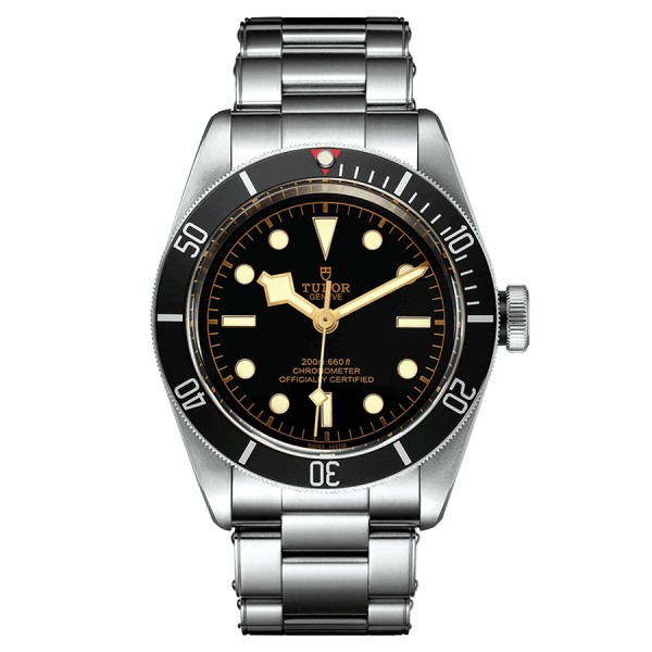 Tudor Black Bay automatic watch black bezel black dial steel bracelet 41 mm M79230N-0009