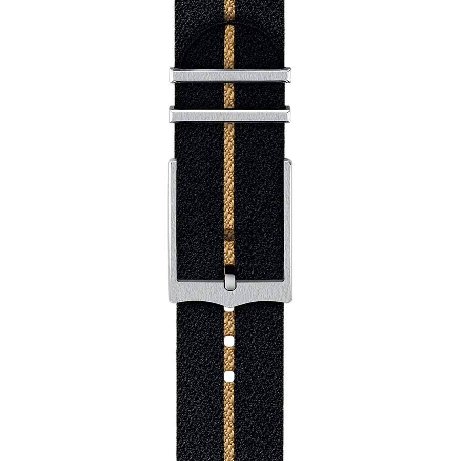 Montre Tudor Black Bay Fifty-Eight automatique cadran noir bracelet tissu noir et beige 39 mm M79030N-0003