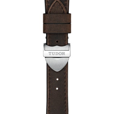 Tudor Black Bay Fifty-Eight automatic watch black dial brown leather strap 39 mm M79030N-0002