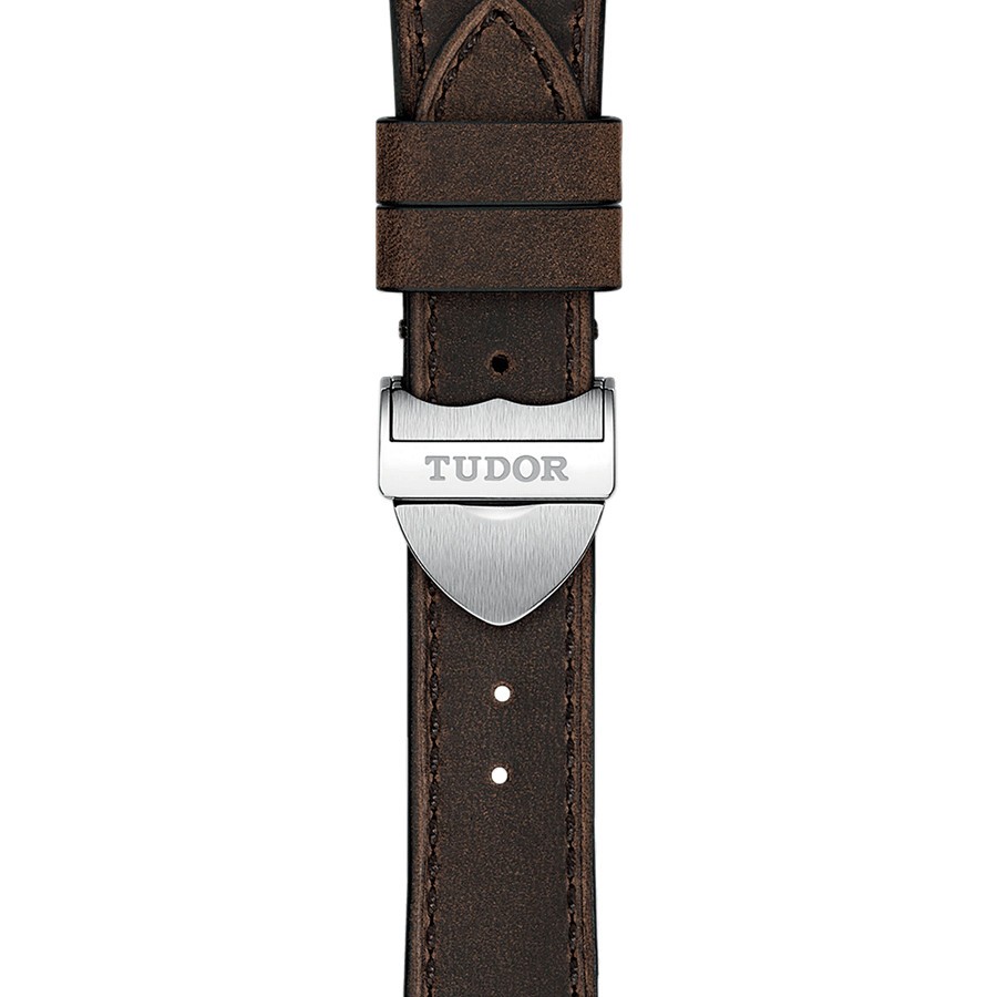 Montre Tudor Black Bay Fifty-Eight automatique cadran noir bracelet cuir brun 39 mm M79030N-0002