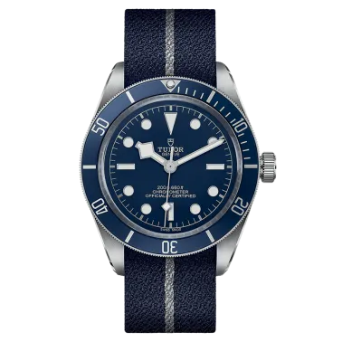 Tudor Black Bay Fifty-Eight automatic watch blue dial blue and grey fabric strap 39 mm M79030B-0003