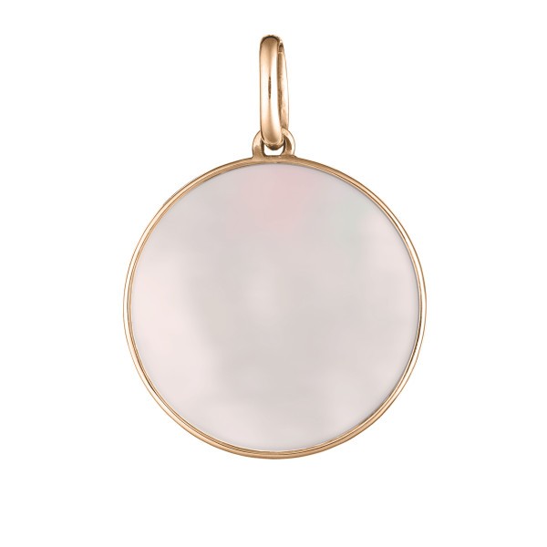Lepage Colette Lune medal pink gold and pink mother of pearl