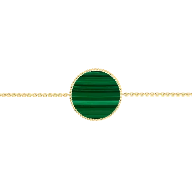 Bracelet Lepage Colette Lune Perlée yellow gold and malachite