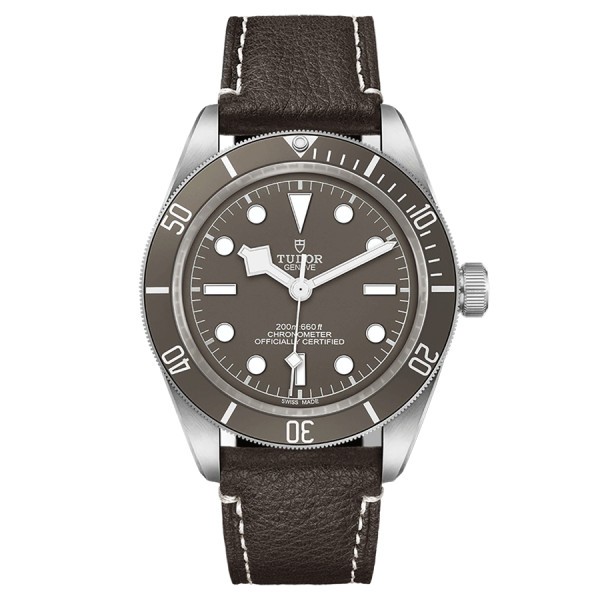 Tudor Black Bay Fifty-Eight 925 automatic watch with taupe dial and brown leather strap 39 mm M79010SG-0001