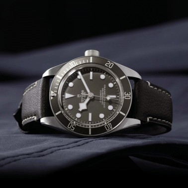 Tudor Black Bay Fifty-Eight 925 automatic watch with taupe dial and brown leather strap 39 mm M79010SG-0001