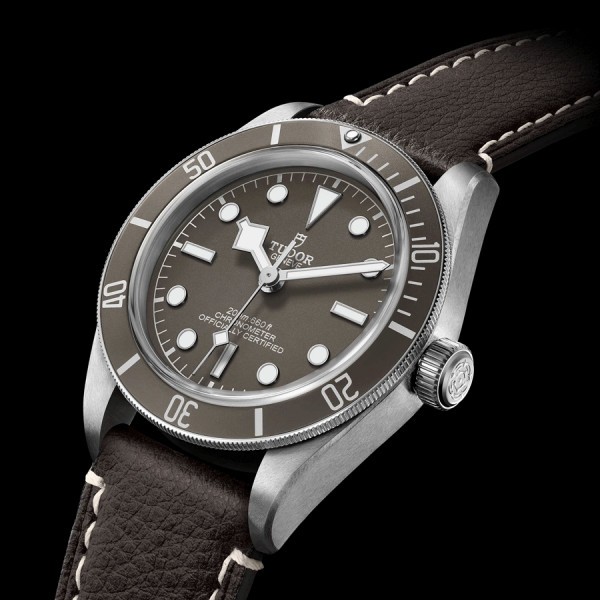 Tudor Black Bay Fifty-Eight 925 automatic watch with taupe dial and brown leather strap 39 mm M79010SG-0001