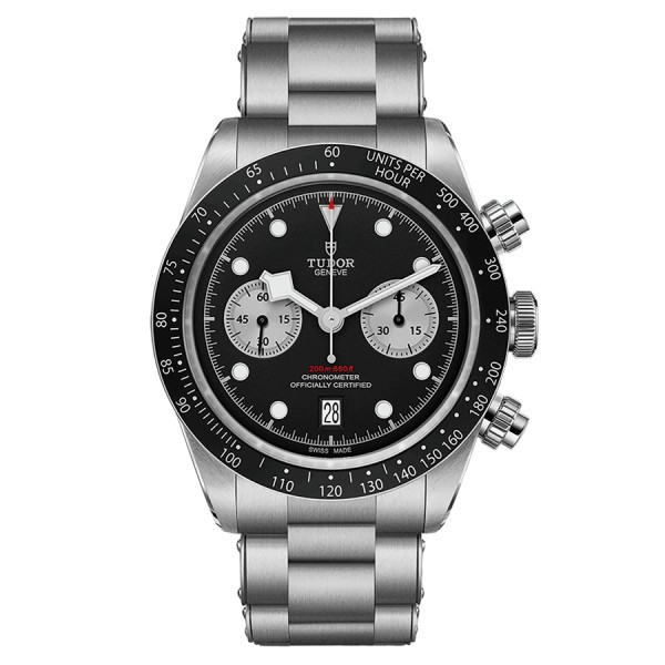 Montre Tudor Black Bay Chrono automatique cadran noir bracelet acier 41 mm M79360N-0001