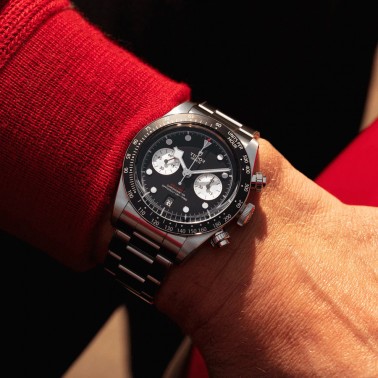 Montre Tudor Black Bay Chrono automatique cadran noir bracelet acier 41 mm M79360N-0001