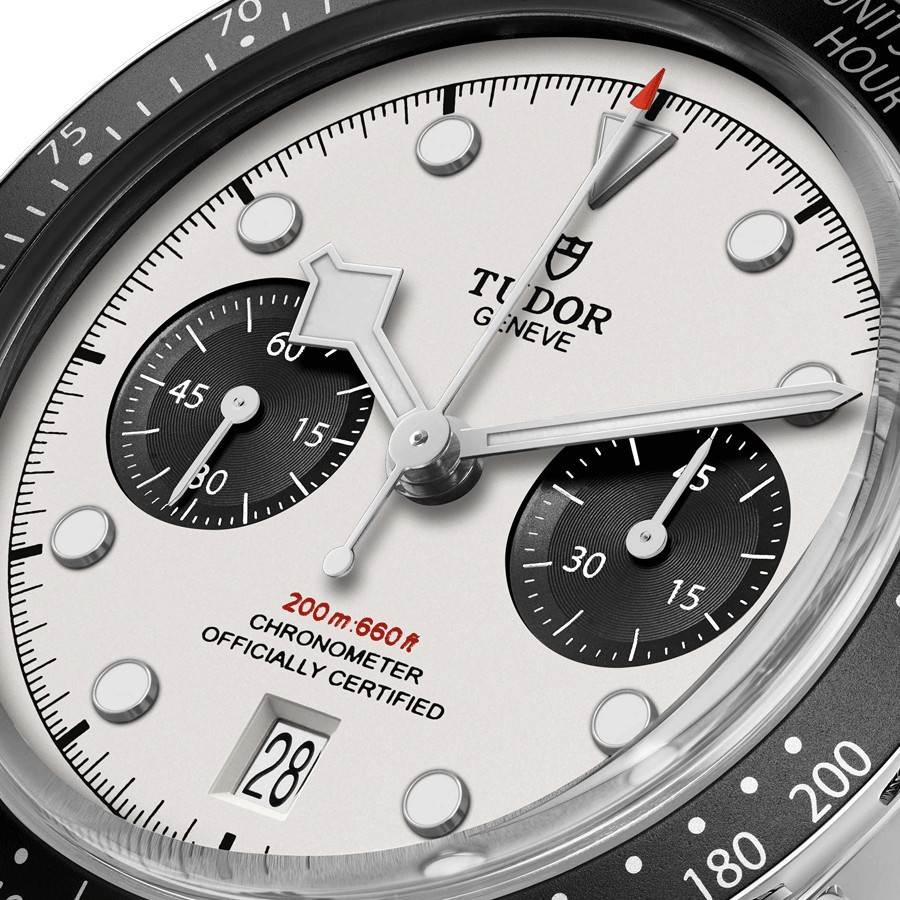 Tudor Black Bay Chrono automatic watch opaline dial steel bracelet 41 mm M79360N-0002