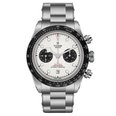 Montre Tudor Black Bay Chrono automatique cadran opalin bracelet acier 41 mm M79360N-0002