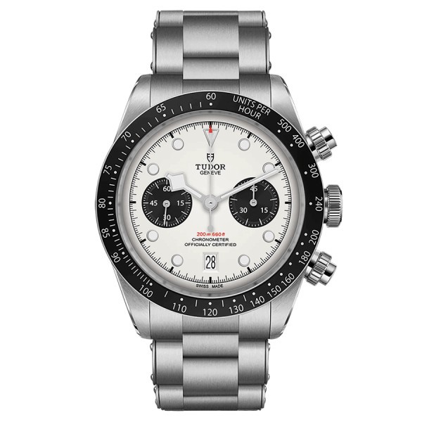 Tudor Black Bay Chrono automatic watch opaline dial steel bracelet 41 mm M79360N-0002