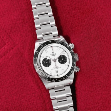 Tudor Black Bay Chrono automatic watch opaline dial steel bracelet 41 mm M79360N-0002