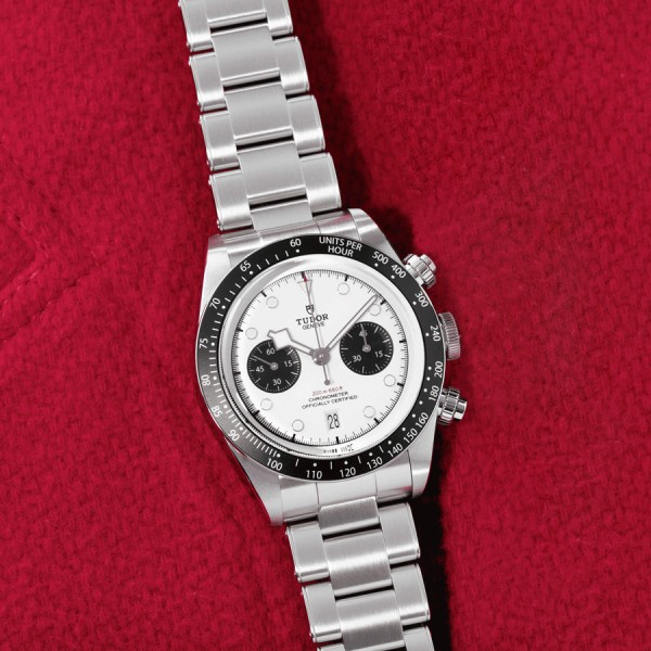 Tudor Black Bay Chrono automatic watch opaline dial steel bracelet 41 mm M79360N-0002