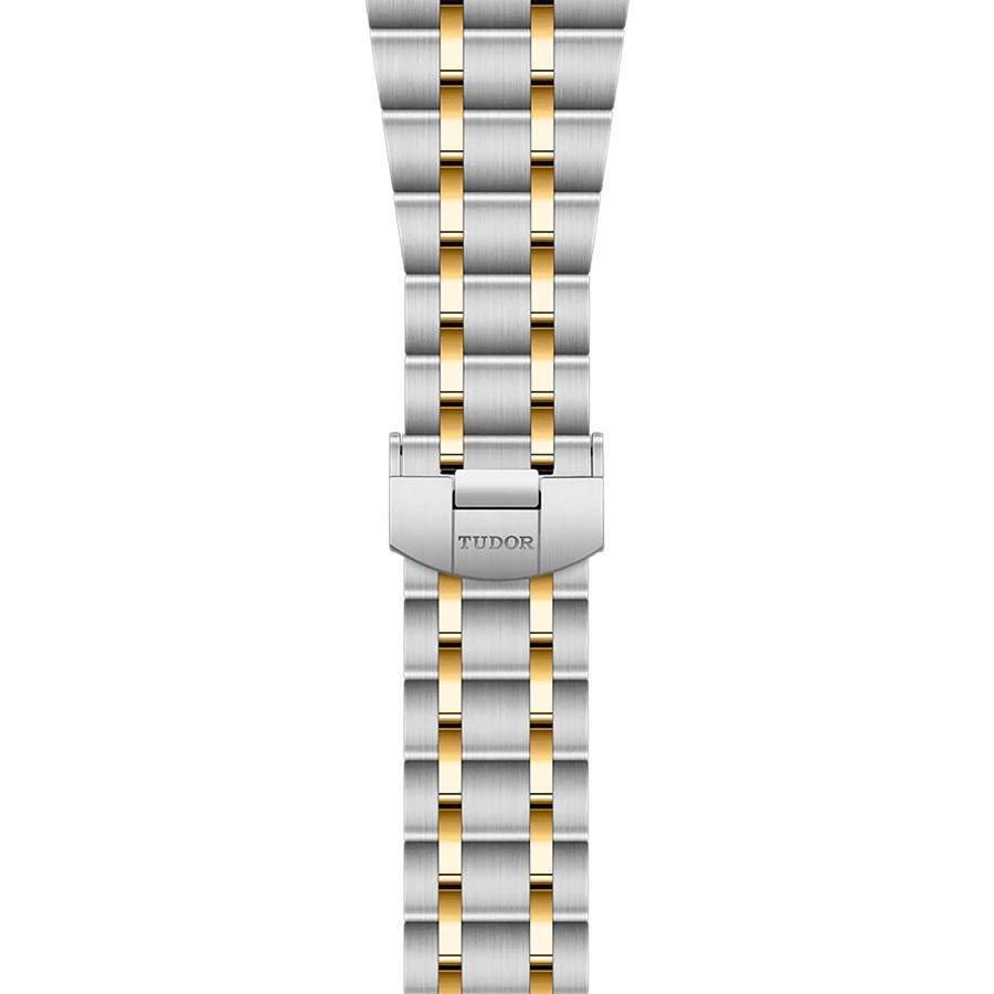Tudor Royal automatic watch yellow gold bezel black dial steel and yellow gold bracelet 41 mm M28603-0003