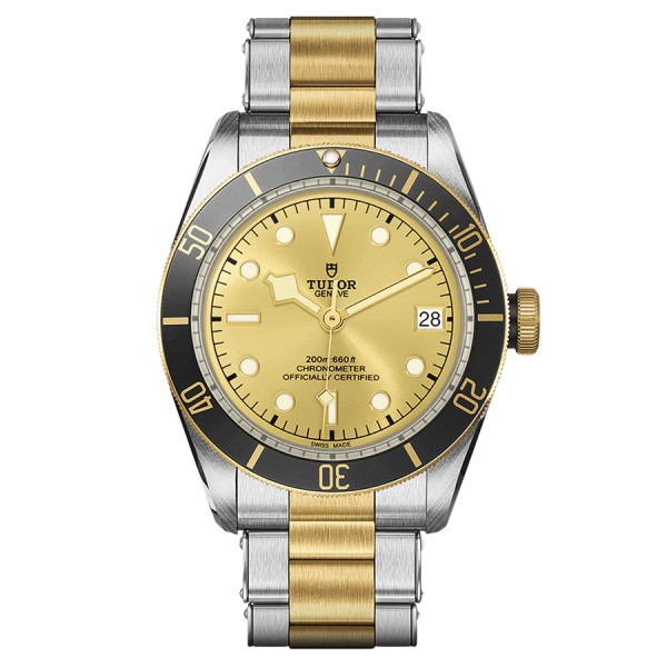 Montre Tudor Black Bay S&G automatique cadran champagne bracelet acier et or jaune 41 mm M79733N-0004