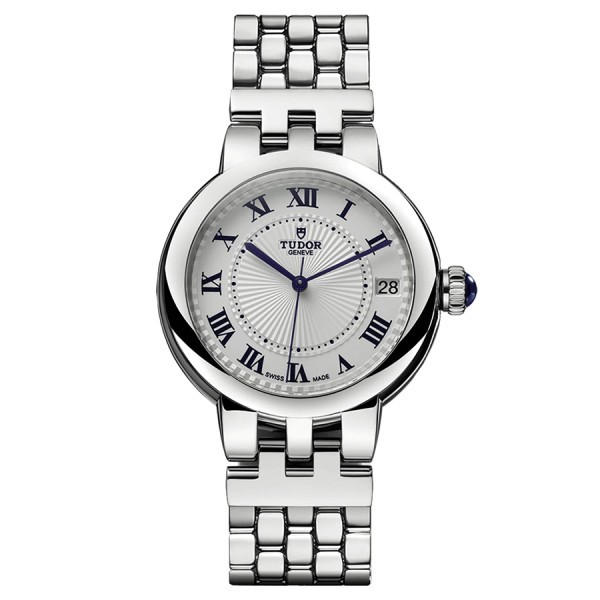 Montre Tudor Clair de Rose automatique index chiffres romains cadran opalin bracelet acier 34 mm M35800-0001