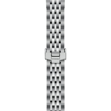 Tudor 1926 automatic watch pink gold index and hands silver dial steel bracelet 28 mm M91350-0001