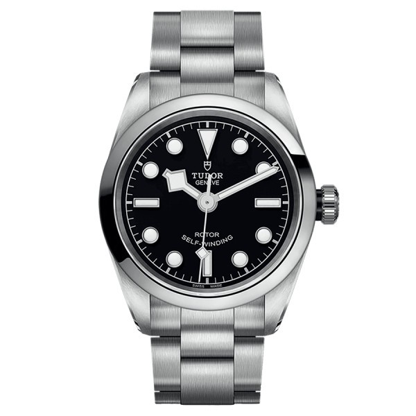 Tudor Black Bay 32 automatic watch black dial steel bracelet 32 mm M79580-0001