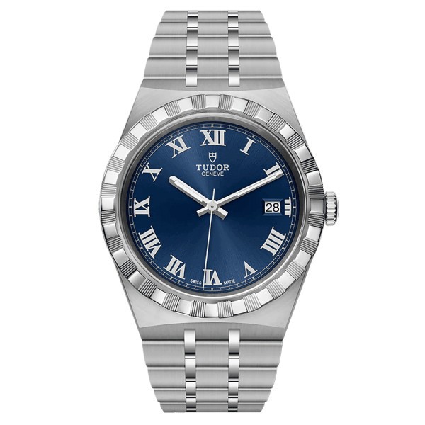 Tudor Royal automatic watch blue dial steel bracelet 38 mm M28500-0005
