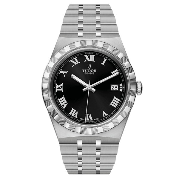 Tudor Royal automatic watch black dial steel bracelet 38 mm M28500-0003