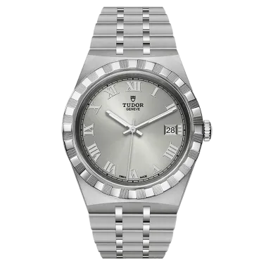 Montre Tudor Royal automatique cadran argenté bracelet acier 38 mm M28500-0001