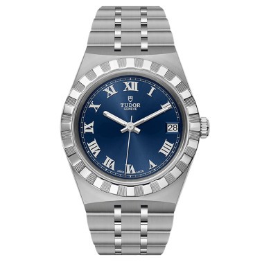 Montre Tudor Royal automatique cadran bleu bracelet acier 34 mm M28400-0006