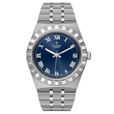 Montre Tudor Royal automatique cadran bleu bracelet acier 34 mm M28400-0006