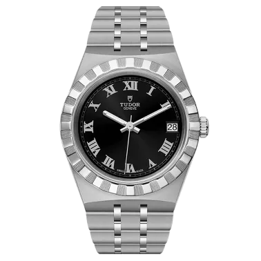 Montre Tudor Royal automatique cadran noir bracelet acier 34 mm M28400-0003